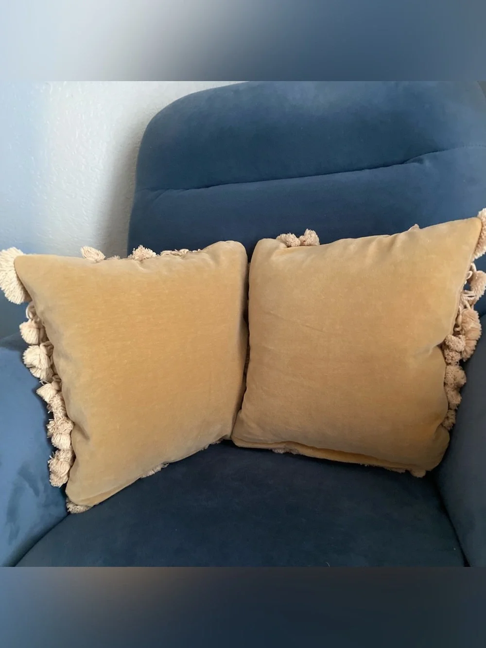 Vintage Needlepoint Throw Pillows – Set of 2 – Feather/Down Filled – 14” x 14”